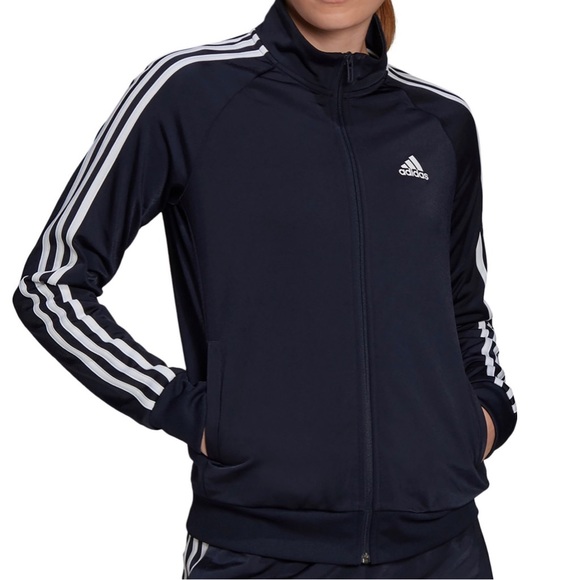 adidas Jackets & Blazers - Adidas Warm-Up Tricot Slim 3-Stripes Track Jacket Navy XS